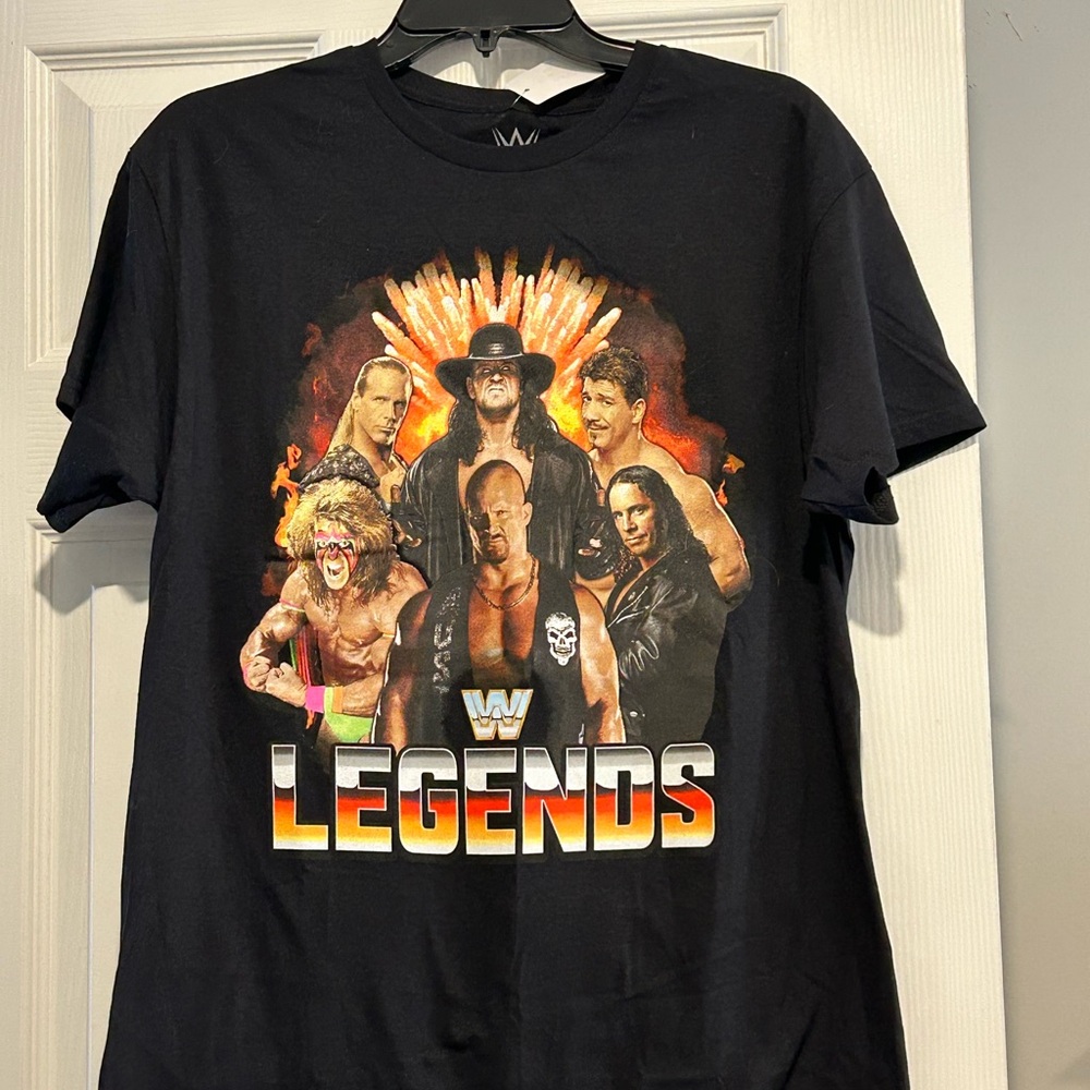 WWE Legends Black Graphic Tee